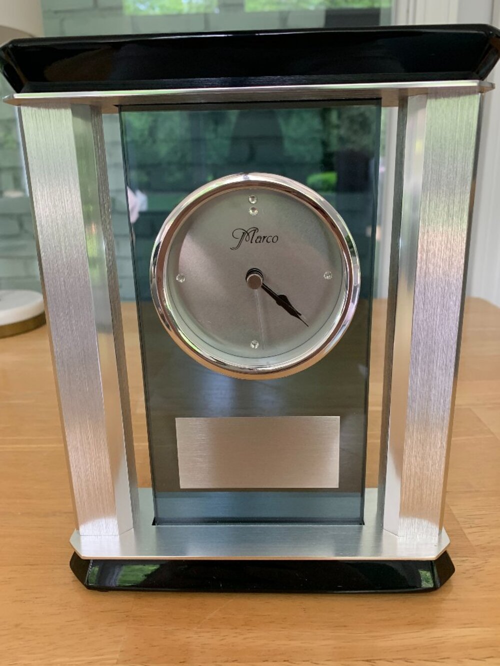 Marco GK37 Smoked Clock with Pillars- New in Box!